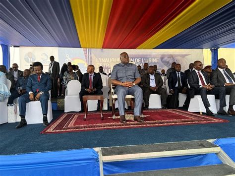 Kinshasa Félix Tshisekedi a inauguré lusine de production deau