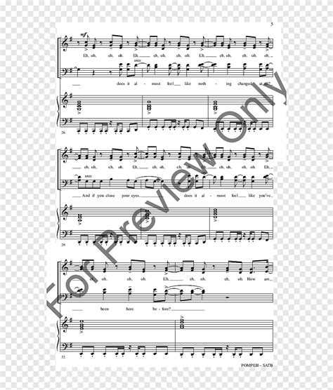 Sheet Music Jw Pepper And Son Choir Part Sheet Music Angle Text Png