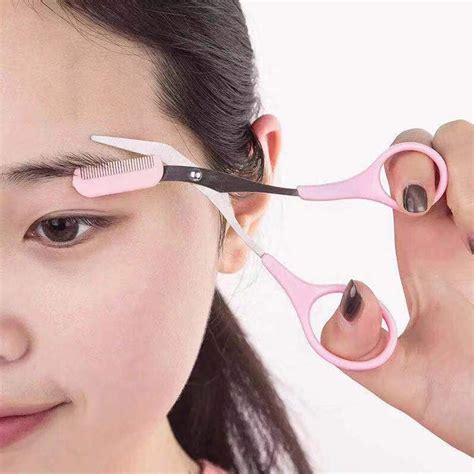 Eyebrow Scissors For Women Eyebrow Trimmer Scissors With Comb Eyebrow