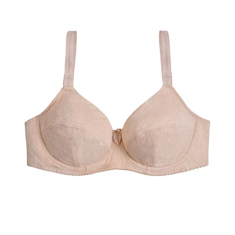 Mallwal Sleeping Bras For Women Back Smoothing Bra Feature V Neck Push Up Bra Style W 19 Beige L