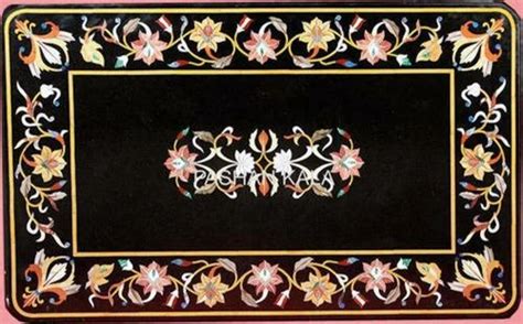 Semi Precious Stones Handmade Art Pietra Dura Inlay Home Decor Marble