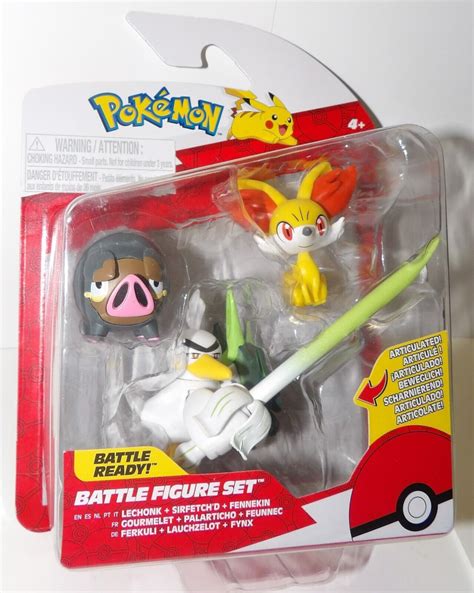 Pokemon Battle Figure Set Lechonk Sirfetch D Fennekin Pack