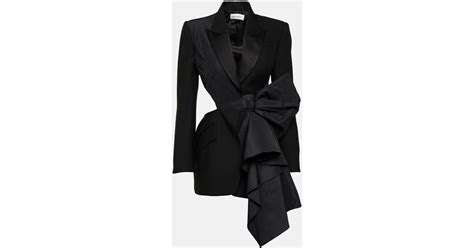 Alexander McQueen Slashed Suit Jacket In Black Lyst Canada