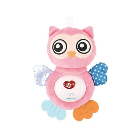 Reborn Baby Soft Plush Stuffed Animal Owl Doll With Soothing Music And