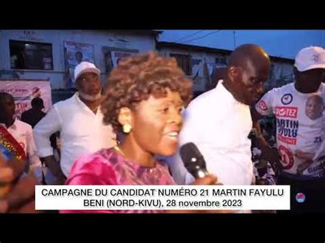 Pr Sidentielles Fayulu La Population De Beni Met En Garde Denis