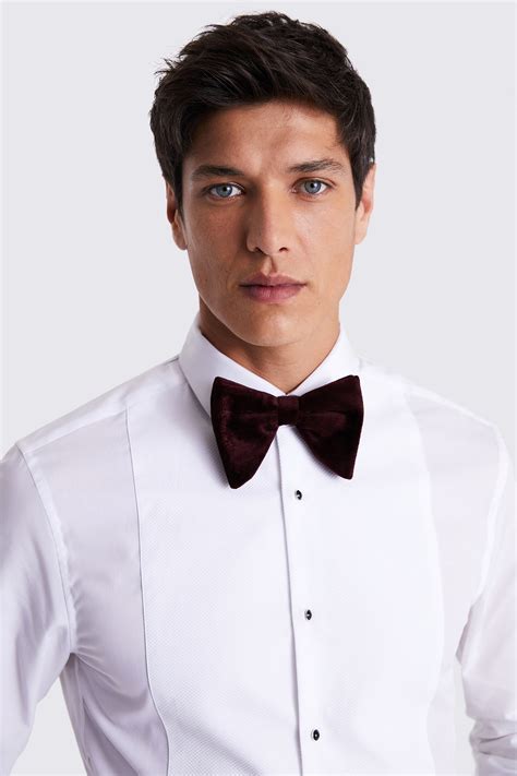 Burgundy Oversized Velvet Bow Tie Buy Online At Moss