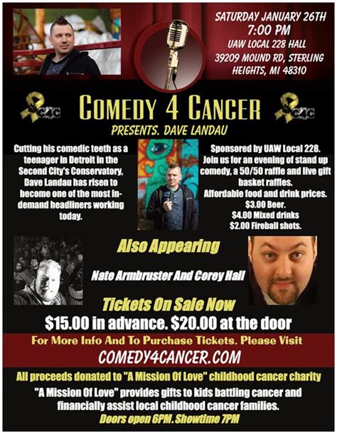 Comedy 4 Cancer » Comedy 4 Cancer Presents. Dave Landau