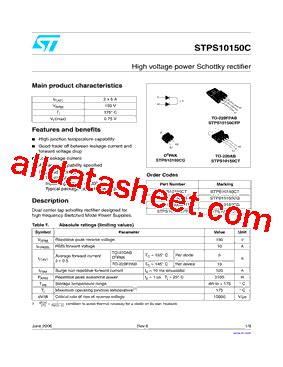 Stps Cg Tr Datasheet Pdf Stmicroelectronics