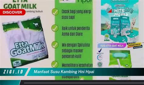 Temukan Manfaat Susu Kambing HNI HPAI Yang Bikin Kamu Penasaran