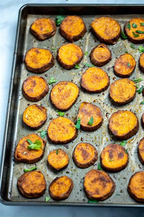 Baked Sweet Potato Slices Dishing Delish