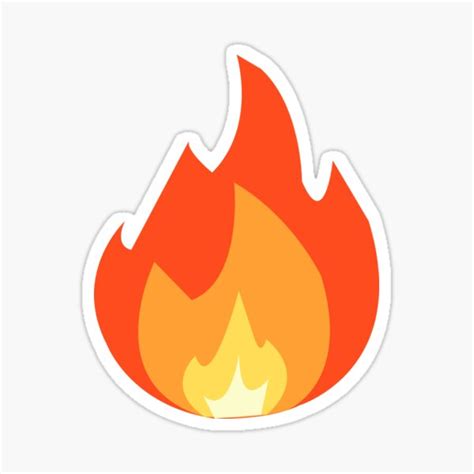 Fire Emoji Sticker For Sale By Mlg1103 Redbubble