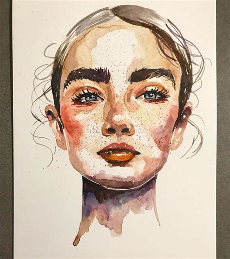 Watercolor Art Face Watercolor Portraits Portrait Drawing Watercolor