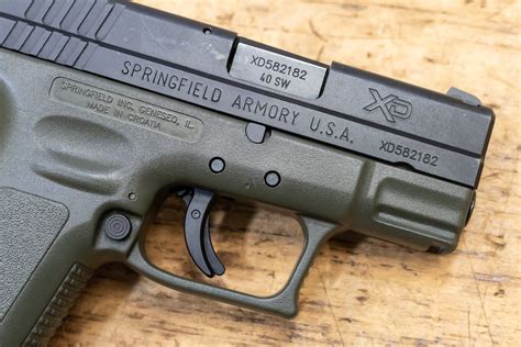 Springfield Xd 40 40 Sandw Od Green Used Trade In Pistol Sportsmans Outdoor Superstore