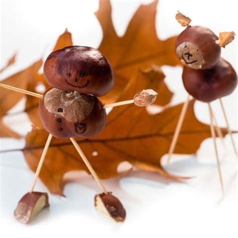 Kastanienfiguren Basteln Auch Ohne Bohren Ideen