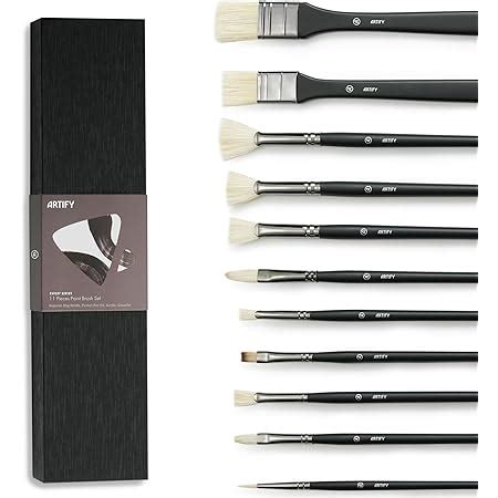 Amazon Fuumuui 11pcs Professional Paint Brush Set 100 Natural