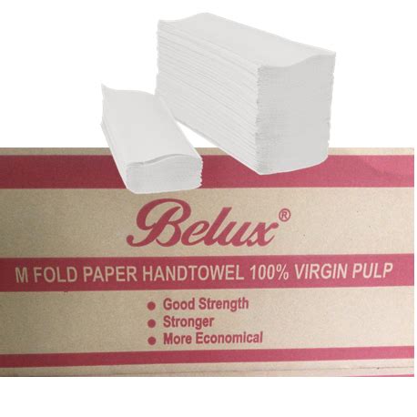 Buy Belux M Fold Paper Hand Towels Virgin Pulp Pcs Pack