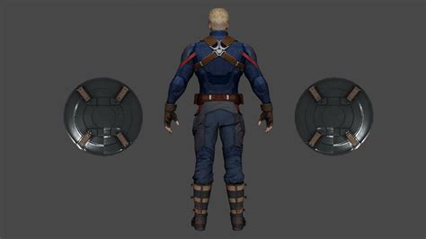 Captain America Model Turbosquid 2190741