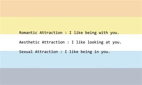 Romantic Aesthetic And Sexual Attractions Summed Up In 3 Sentences