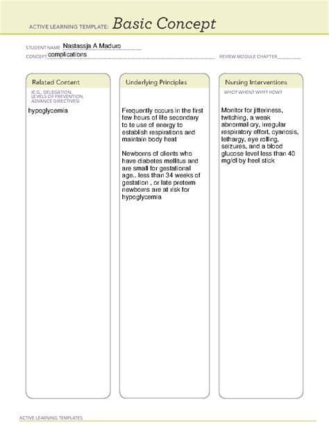 Ati Basic Concept Template A Active Learning Templates Basic