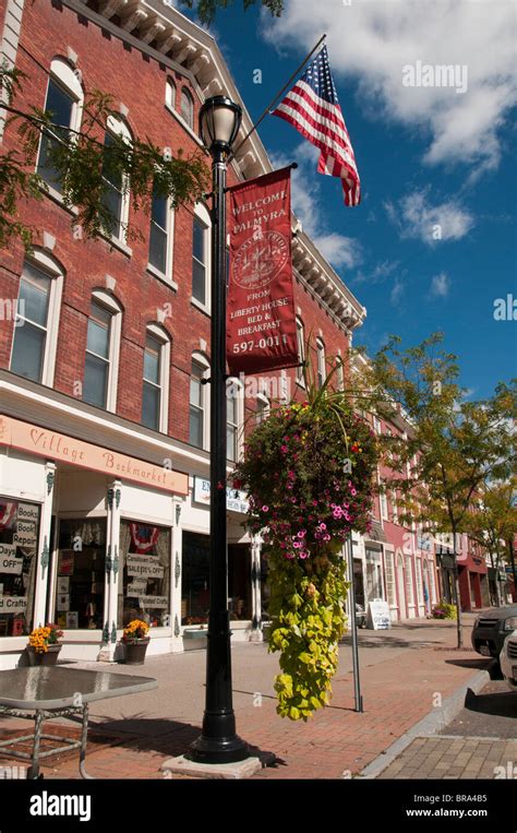 Main Street Architecture Palmyra Ny Usa Stock Photo Alamy