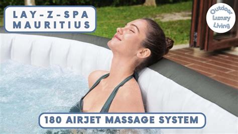 Lay Z Spa Mauritius 180 AirJet Massage System Outdoor Luxury Living