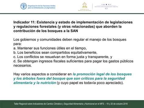 Propuesta de Indicadores para evaluar la contribución de los bosques a