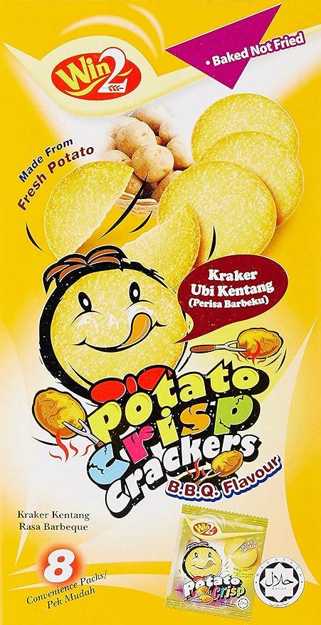 Win Baked Potato Crisp Crackers Bbq Flavoured G Amazon In