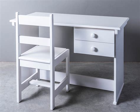 2 Drawer Desk - White | Aberdeens