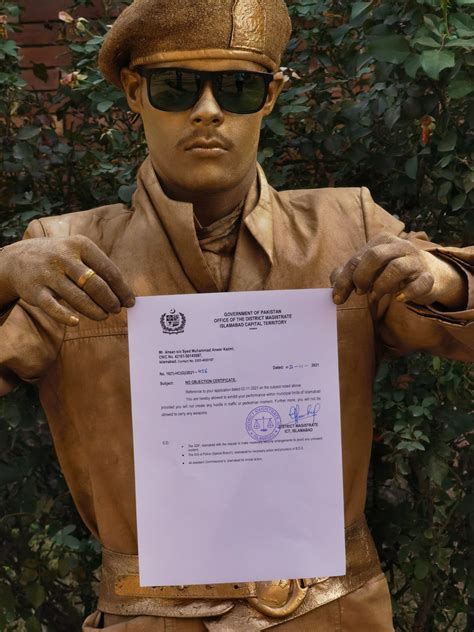 Golden Man Of Islamabad Brings Peculiar Street Art Of Living Statues