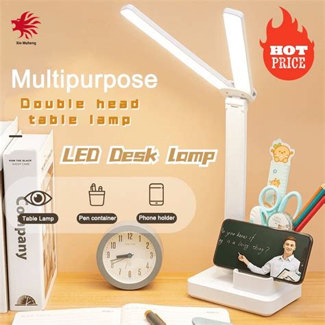 LED Foldable Touch Dimming Desk Lamp Study Lamp USB Eye Protection 3