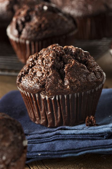 Double Chocolate Chip Muffins Made From Archana S Kitchen Eggless Rich