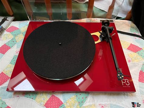 Rega Planar Turntable With Elys Cart In Red Gorgeous Photo