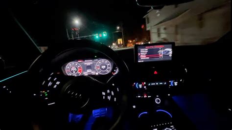 2019 Audi S4 • Ambient Lighting Night Drive Youtube