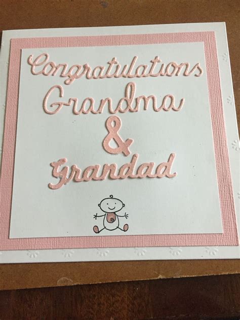 Grandparents Congratulations Card Congratulations Card Baby Ts Cards