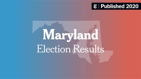 2020 Maryland Presidential Republican Primary Election Results The