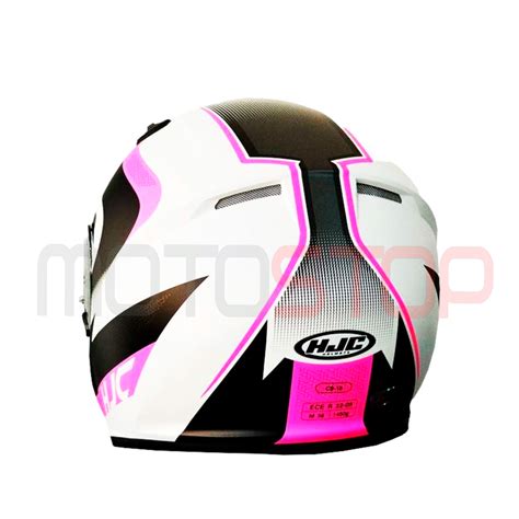 Casco Integral Hjc Cs 15 Rako Rosa Blanco Matte