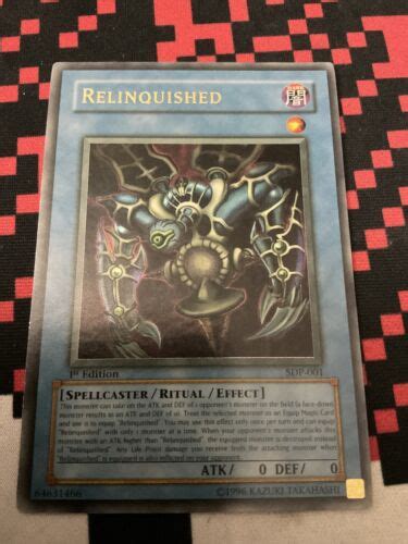 Yu Gi Oh Relinquished St Edition Ultra Rare Holographic Card Sdp