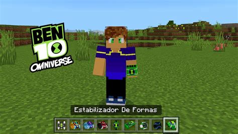 Novo Omnitrix Addon Do Ben Omniverse V No Minecraft Youtube