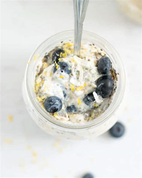 Lemon Blueberry Overnight Oats Bucket List Tummy