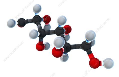 Glucose Molecular Model Illustration Stock Image F