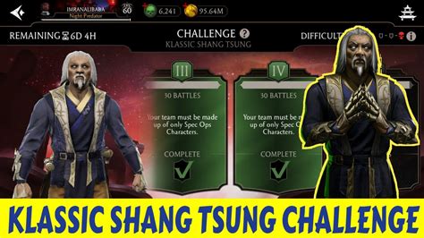 New Challenge Game Play Klassic Shang Tsung Mk Mobile Youtube