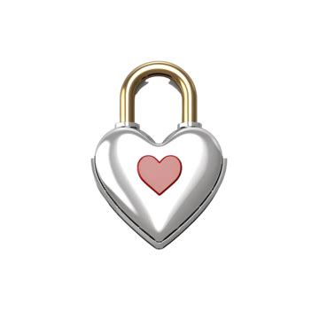 Heart Love With Padlock Heart Padlock Pop Art Png Transparent Image