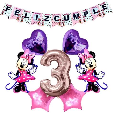 Combo Kit Deco Fiesta Globos Minnie