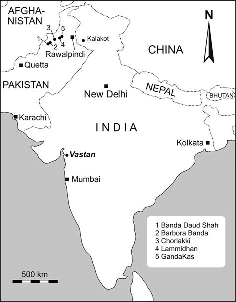 map  indian subcontinent  central asia