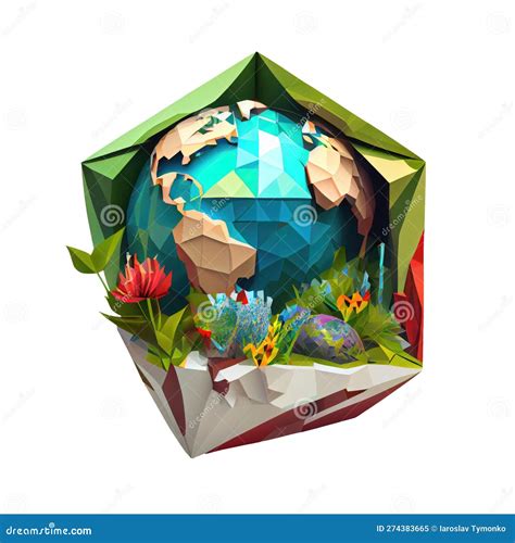 D Cartoon Low Poly Hospital Icon Ver Royalty Free Stock Photography