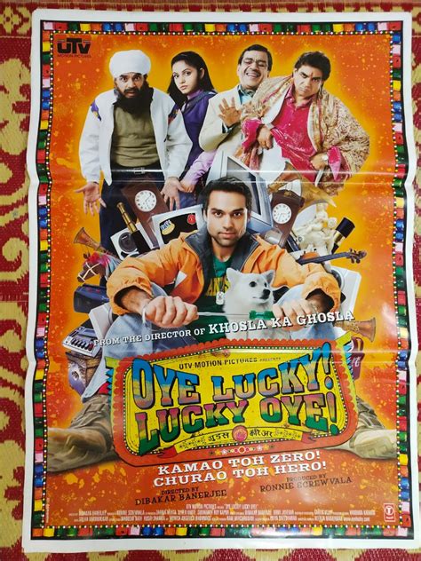 OYE LUCKY LUCKY OYE BOLLYWOOD MOVIE POSTER | Bollywood Poster Studio