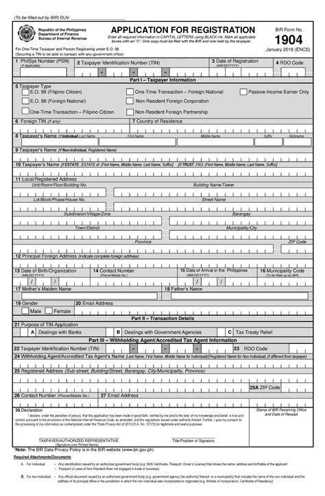 January Encs Final Copy To Be Filled Out By Bir Dln