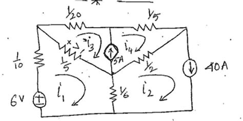 Solved Determine All Currents Using Mesh Current Analysis