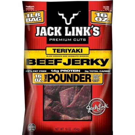 Jack Links Teriyaki Beef Jerky Huge 16 Ounce Bag 1 Pound Compra