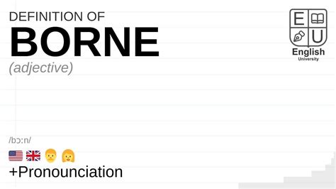 Borne Meaning Definition Pronunciation What Is Borne How To Say